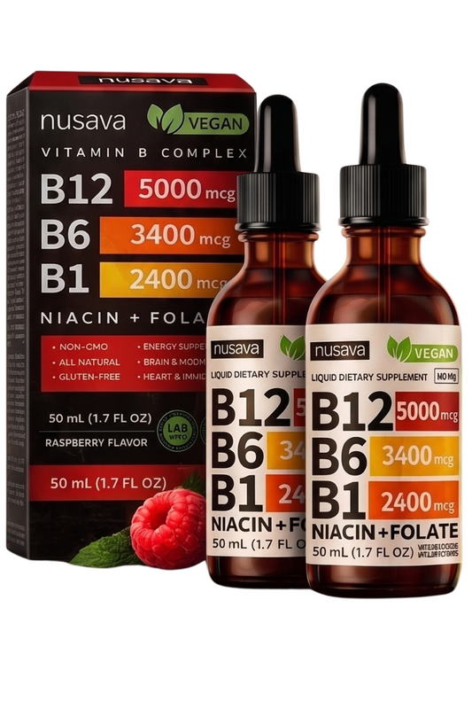 Complejo B Líquido B12 + B6 + B1 – Energía, concentración y bienestar diario